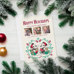 Vintage Mickey & Minnie | Cozy Christmas Holiday Card<br><div class="desc">It's time to share the warmth of the holidays with Mickey and Minnie in this vintage cozy Christmas graphic.</div>