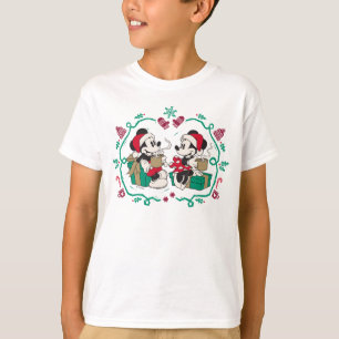 Vintage Mickey & Minnie Cozy Christmas T-Shirt
