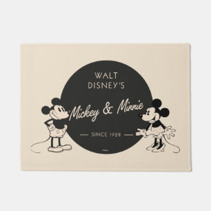 Vintage Mickey & Minnie Doormat