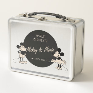 Vintage Mickey & Minnie Metal Lunch Box