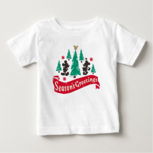 Vintage Mickey & Minnie Season's Greetings Baby T-Shirt