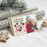 Vintage Mickey & Minnie | Warm & Cozy Holiday Card<br><div class="desc">Send warm holiday wishes with this vintage-inspired holiday card featuring Mickey and Minnie Mouse in a cozy festive setting. Perfect for Disney fans,  this charming design captures the nostalgic magic of the season. Customize it with your personal message to spread cheer and Disney charm to friends and family.</div>