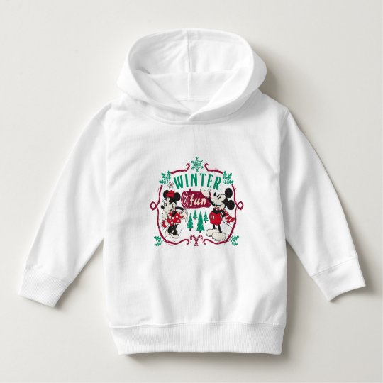 Vintage Mickey & Minnie | Winter Fun Hoodie