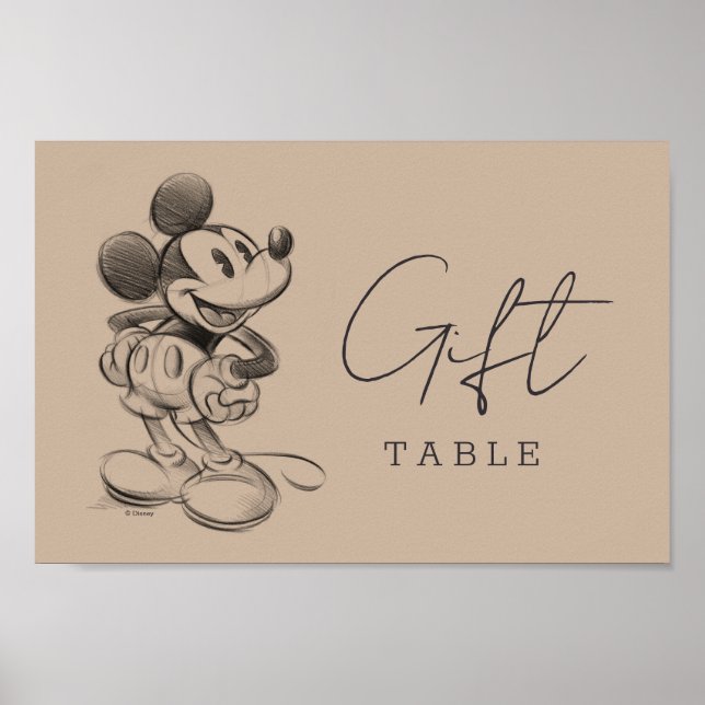 Vintage Mickey Mouse Baby Shower Poster (Front)