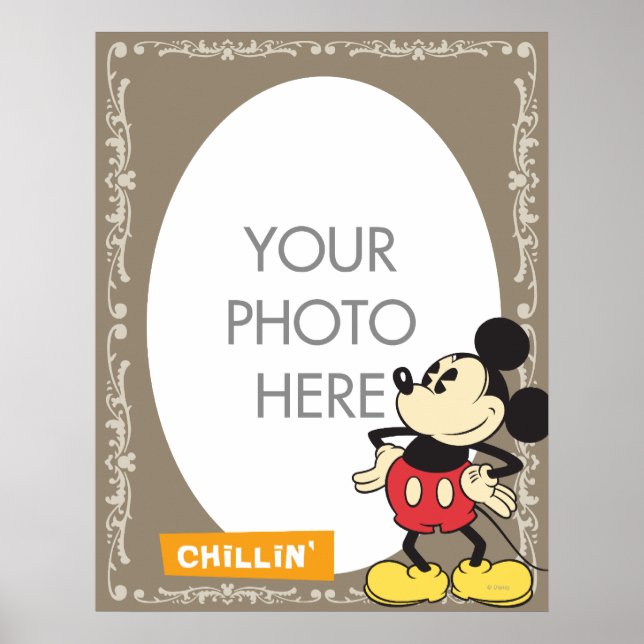 Vintage Mickey Mouse Customizable Poster (Front)