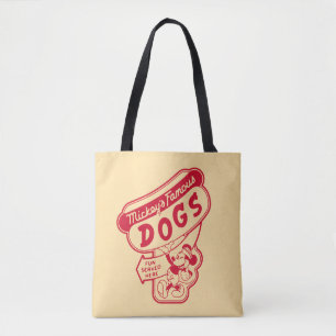 Vintage Mickey Mouse Hot Dog Sign Tote Bag