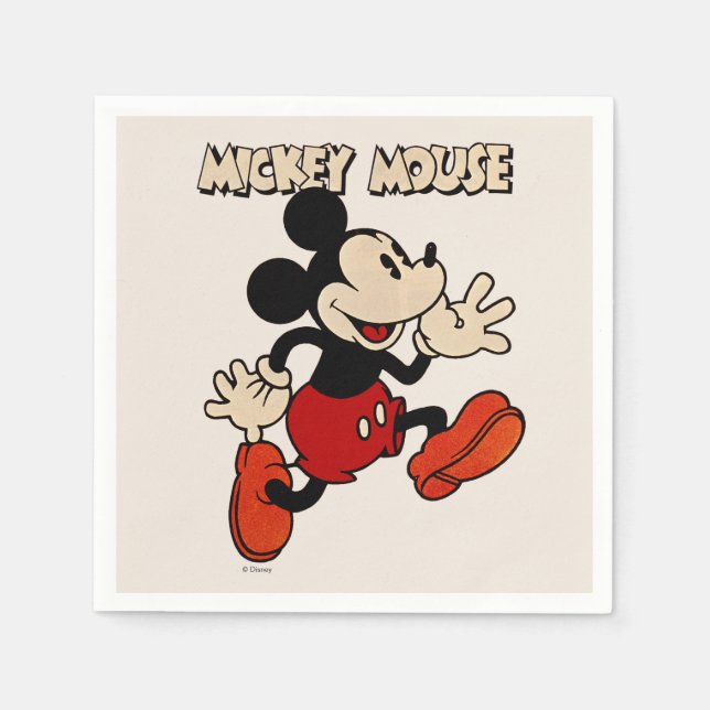 Vintage Mickey Mouse Napkin (Front)