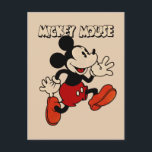 Vintage Mickey Mouse Postcard<br><div class="desc">Are you a die hard Mickey Mouse fan? Then you've come to the right place! This classic Mickey design features the mouse himself.</div>