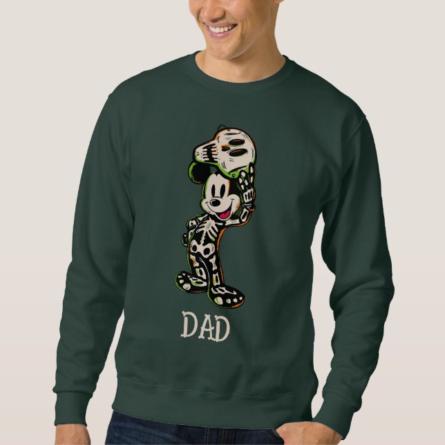 Vintage Mickey Mouse Skeleton Costume Sweatshirt (Front)