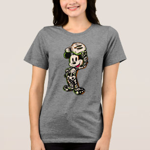 Vintage Mickey Mouse Skeleton Costume Tri-Blend Shirt