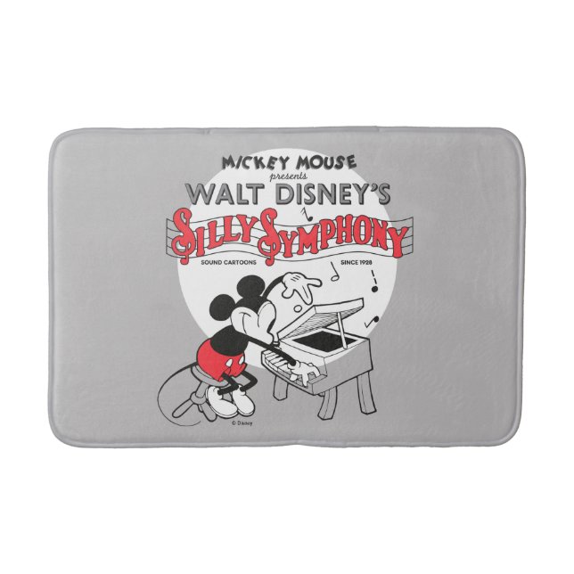 Vintage Mickey Silly Symphony Bath Mat (Front)
