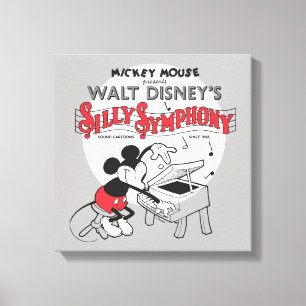 Vintage Mickey Silly Symphony Canvas Print