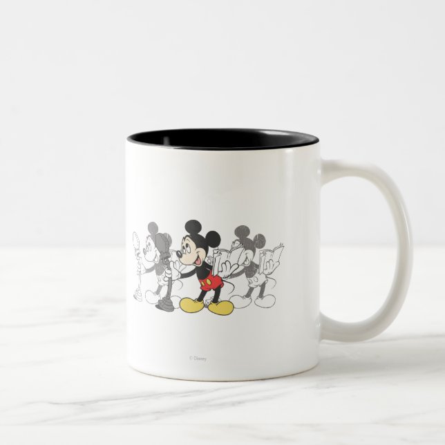 Vintage Mickey Two-Tone Coffee Mug (Right)