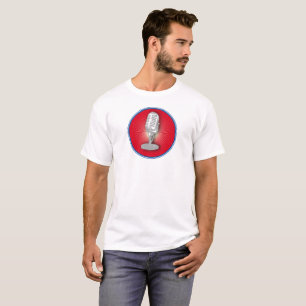 Vintage microphone emblem T-Shirt