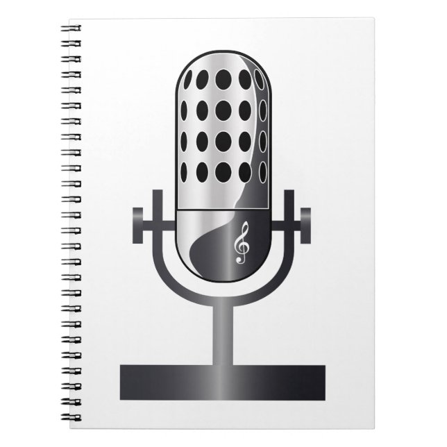 Vintage microphone notebook (Front)