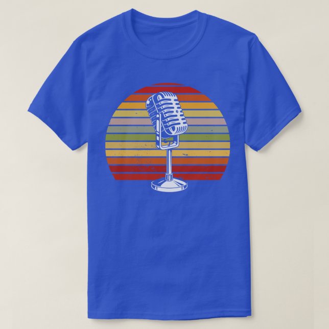 Vintage Microphone T-Shirt (Design Front)