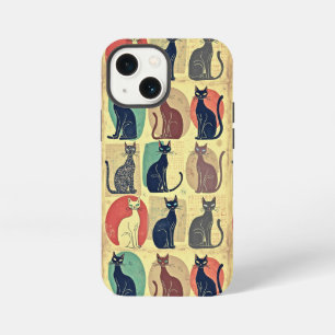 Vintage Mid-Century Modern Cats iPhone 13 Mini Case