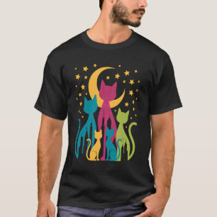 Vintage Mid-Century Modern Look Cats 50s 60s Style T-Shirt