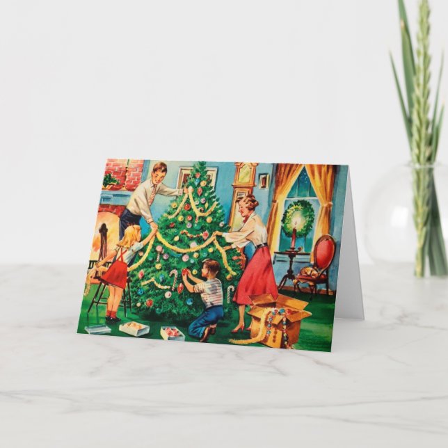 Vintage Midcentury Christmas Card (Front)