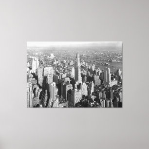 Vintage Midtown Manhattan Photograph Canvas Print