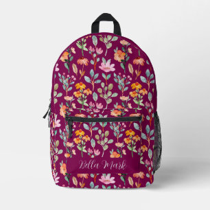 Vintage mignon pédalo imprimé sac à dos