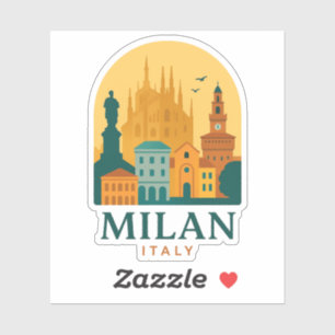 Vintage Milan Italy Travel   Retro Duomo