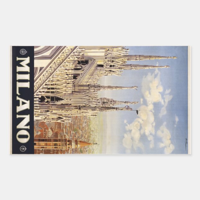 Vintage Milano Milan Italie stickers (Devant)