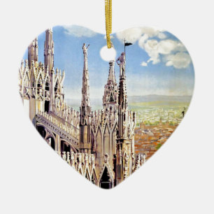 Vintage Milano Travel Ceramic Ornament