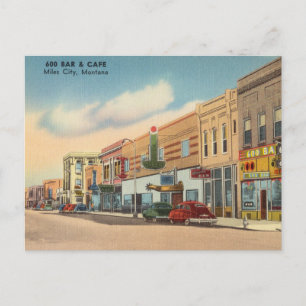 Vintage, Miles City, Montana Postcard