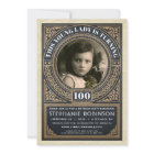 Vintage Milestone Birthday Invitations Your Photo