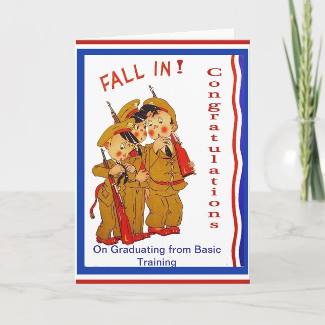 Vintage Military Congratulations Military Card (Front)