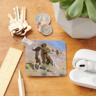 Vintage Military Cowboys, The Scout by Remington Keychain