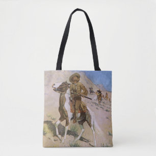 Vintage Military Cowboys, The Scout by Remington Tote Bag