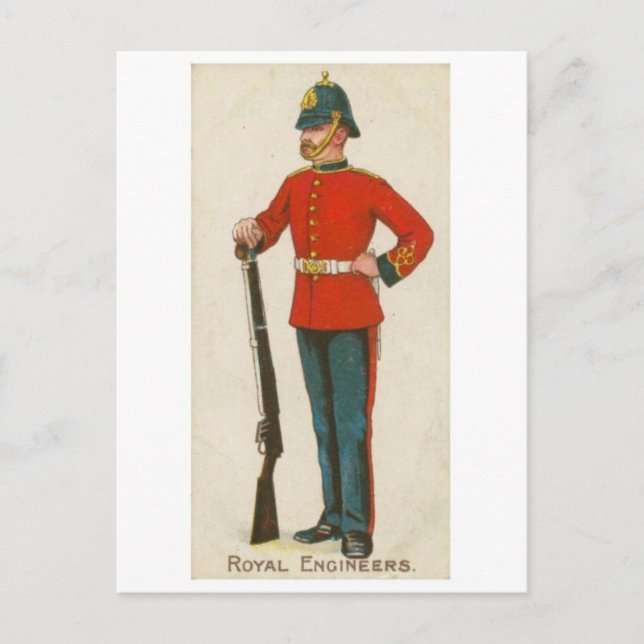 Vintage Military Uniform Postcard (Front)