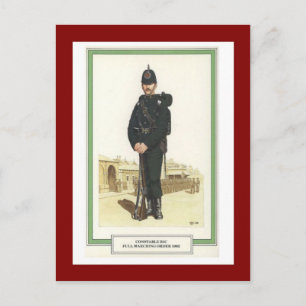 Vintage Military Uniforms, 1903, COnstable RIC Postcard