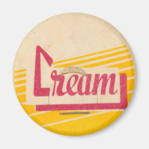 Vintage Milk Bottle Cap Magnet