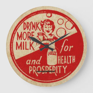 Vintage Milk Bottle Clock