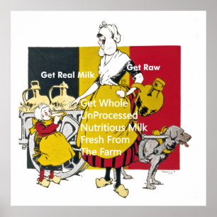 Vintage Milk Poster