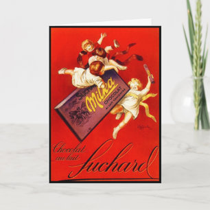 Vintage Milka Chocolate Ad Card