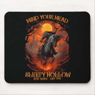 Vintage Mind Your Head Sleepy Hollow Headless Hors Mouse Pad