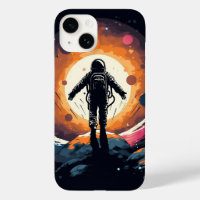 Vintage Minimalist Astronaut Space Adventure