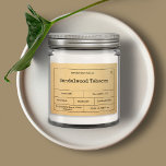 Vintage Minimalist Candle Label<br><div class="desc">Simple vintage inspired design for your personalized candle labels. Customize it for yourself!</div>