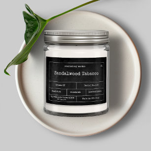 Vintage Minimalist Candle Label
