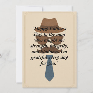 Vintage Minimalist Father's Day Card