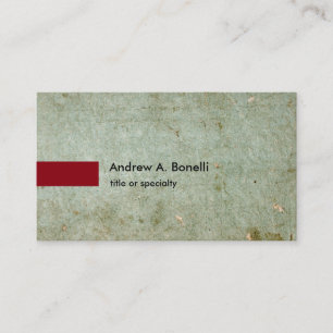 Vintage Minimalist Professional Plain Greyish Business Card