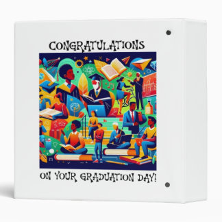 Vintage Minimalist Retro Graduation Design - Binder