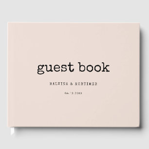 Vintage minimalist typewriter wedding guest book