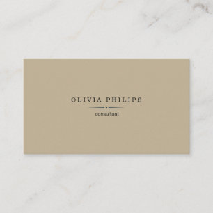 Vintage minimaliste carte de visite
