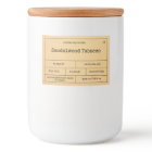 Vintage minimaliste Étiquette de bougie