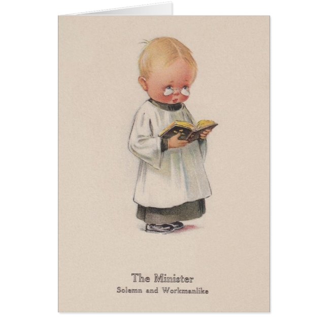 Vintage Minister Note Card (Front)
